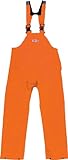 Ocean Rainwear Damen Herren Regenhose Latzhose Modell Budget , Farbe:orange, Größe:XL