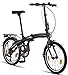 Licorne Bike Phoenix 20 Zoll Aluminium Faltrad Klapprad V-Bremse Faltfahrrad Herren Damen 7 Gang Kettenschaltung Folding City Bike Alu-Rahmen StVZO Vorderlampe Hinterlampe