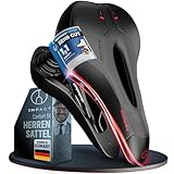 Impact® ComfortFit Fahrradsattel Herren Damen – Ergonomisch, Bequem & Schmerzfrei – Weicher Prostata- und Gel-Sattel für Mountainbike, MTB, City, Trekking & E-Bike Impact® ComfortFit Fahrradsattel Herren Damen – Ergonomisch, Bequem & Schmerzfrei – Weicher Prostata- und Gel-Sattel für Mountainbike, MTB, City, Trekking & E-Bike