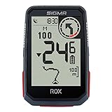 SIGMA SPORT ROX 4.0 Black | Fahrradcomputer kabellos GPS & Navigation inkl. Halterung | Outdoor mit Höhenmessung