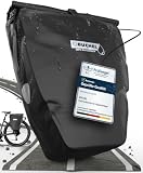 Büchel Fahrradtasche für Gepäckträger I 25.4 L - 100% Wasserdicht I mit Tragegriff und Schultergurt I fahrradtasche gepäckträger, gepäckträgertasche, Fahrrad Taschen hinten