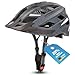 Fischer Erwachsene Fahrradhelm, Radhelm, Cityhelm Urban Plus Brooklyn, S/M, 52-59cm, blau, mit integriertem LED-Rücklicht