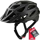 Alpina A9713 Fahrradhelm, Schwarz Matt, 57-62 cm
