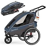 Qeridoo Sportrex 1 Jeans Blue | Fahrradanhänger 1 Kind | Sicher & flexibel | Besonders gut als Trailer | Federung & 3-in-1-Verdeck | Fahrradanhänger Kinder | Fahrrad Anhänger | Kinderfahrradanhänger Qeridoo Sportrex 1 Jeans Blue | Fahrradanhänger 1 Kind | Sicher & flexibel | Besonders gut als Trailer | Federung & 3-in-1-Verdeck | Fahrradanhänger Kinder | Fahrrad Anhänger | Kinderfahrradanhänger