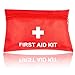 Erste Hilfe Set, First Aid Kit für Notfälle in der Familie - Ideal für Zuhause Auto Reisen Camping und Outdoor Aktivitäten, 18 Stück in Roter Halbharte Tasche JAANY