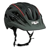 Casco Fahrradhelm Active 2 für Erwachsene, Herren, Farbe schwarz-athrazit. Biese rot, Größe L (58-62 cm)