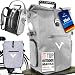 Valkental - 3in1 Reflektierende Fahrradtasche - Hochwertig & Robust - 23L - Geeignet als Gepäckträgertasche, Rucksack & Umhängetasche - 100% Wasserdicht