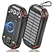 WASTDE Wireless Solar Powerbank 26800 mAh mit 3 Kabeln, Solar Powerbank USB-C 15 W Schnelles Aufladen 4 Ausgänge 3 Eingänge für Handy, Solar Ladegerät Outdoor Externer Akku mit Taschenlampe WASTDE Wireless Solar Powerbank 26800 mAh mit 3 Kabeln, Solar Powerbank USB-C 15 W Schnelles Aufladen 4 Ausgänge 3 Eingänge für Handy, Solar Ladegerät Outdoor Externer Akku mit Taschenlampe